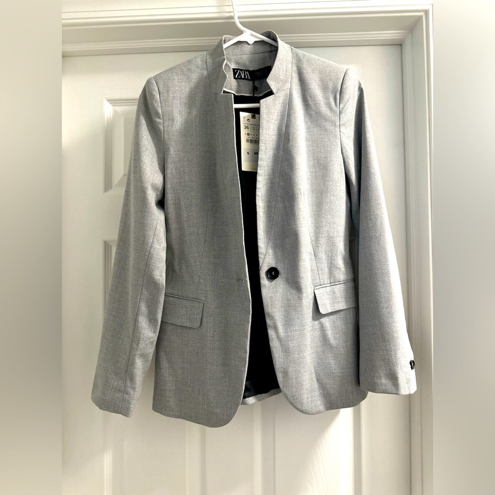 Zara Light Gray Women’s Blazer NWT